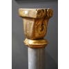 Paire de colonnes en bois polychrome 19e siècle | Biron Paire de colonnes en bois polychrome 19e siècle
