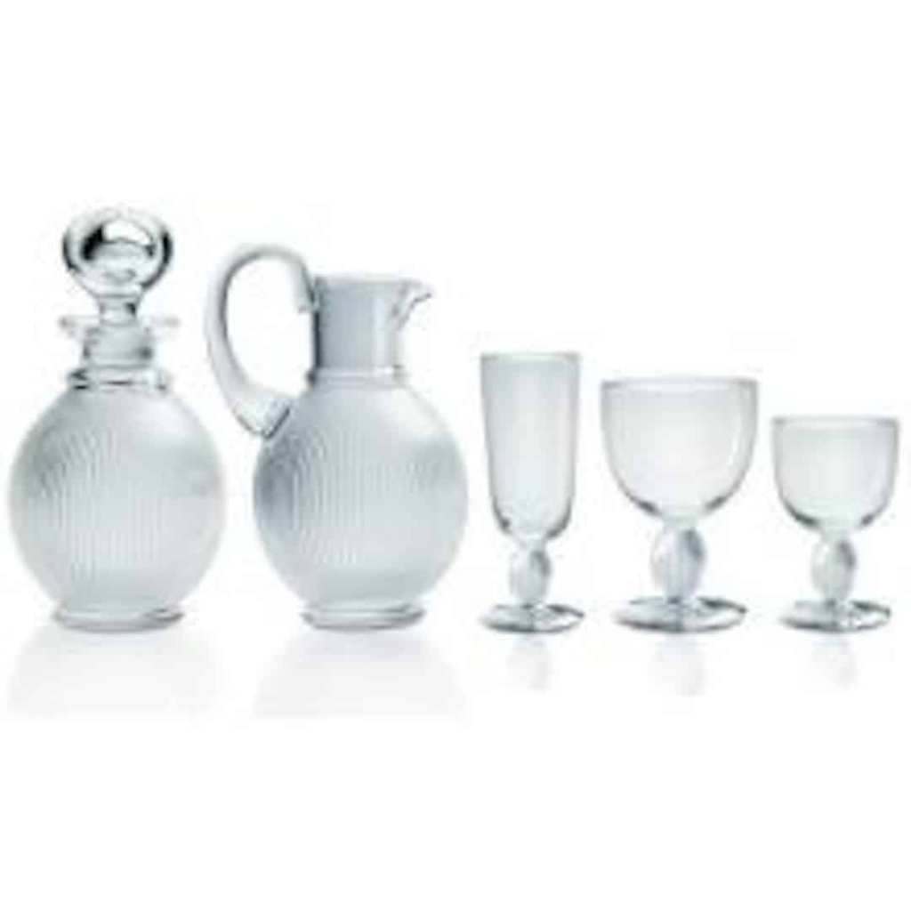Lalique Service « Langeais » 24 pièces & Broc et Carafe | Biron ||||