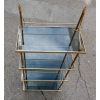 1970' Etagere A 4 Niveaux En Bronze Maison Bagués Avec Frontispice