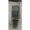 1970' Etagere A 4 Niveaux En Bronze Maison Bagués Avec Frontispice