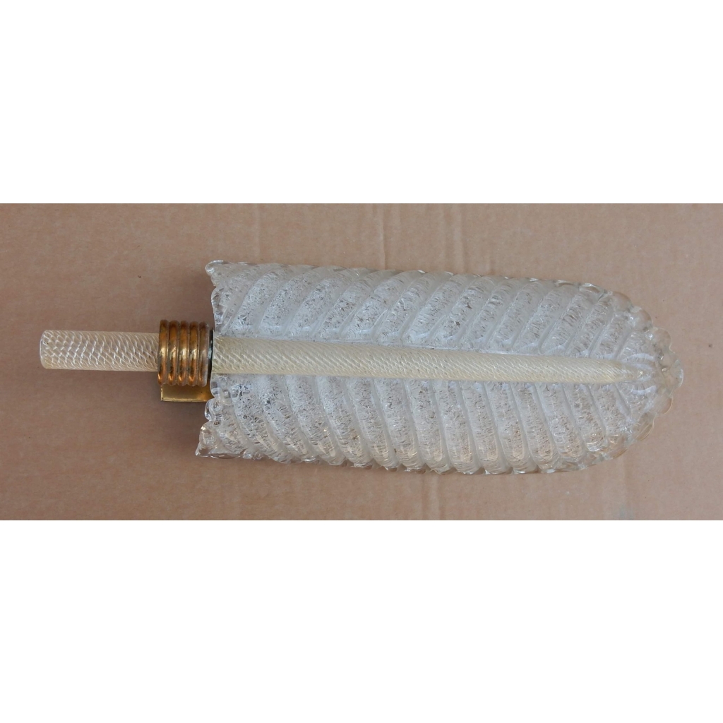 1950/70 Applique Style BAROVIER i TOSO en Cristal de Murano 41 x 14 cm | Biron ||||||||