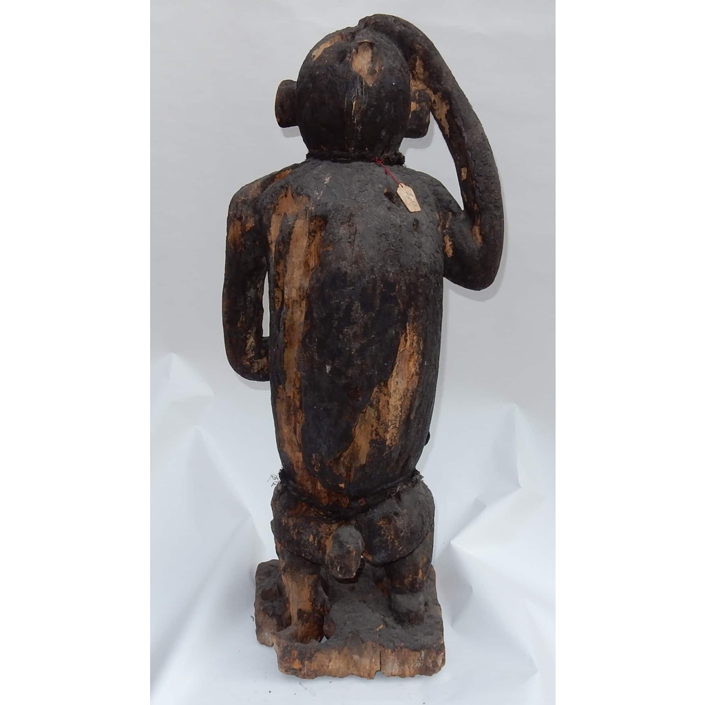 1950' Chimpanzé Bois Sculpté (Paternité) Cameroun