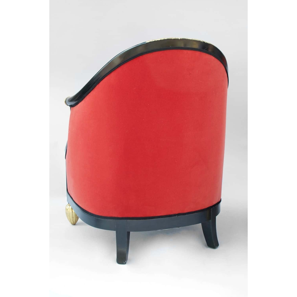 Paire de fauteuils gondole, dans le gout de Maurice Dufrêne, Années 1920-1930