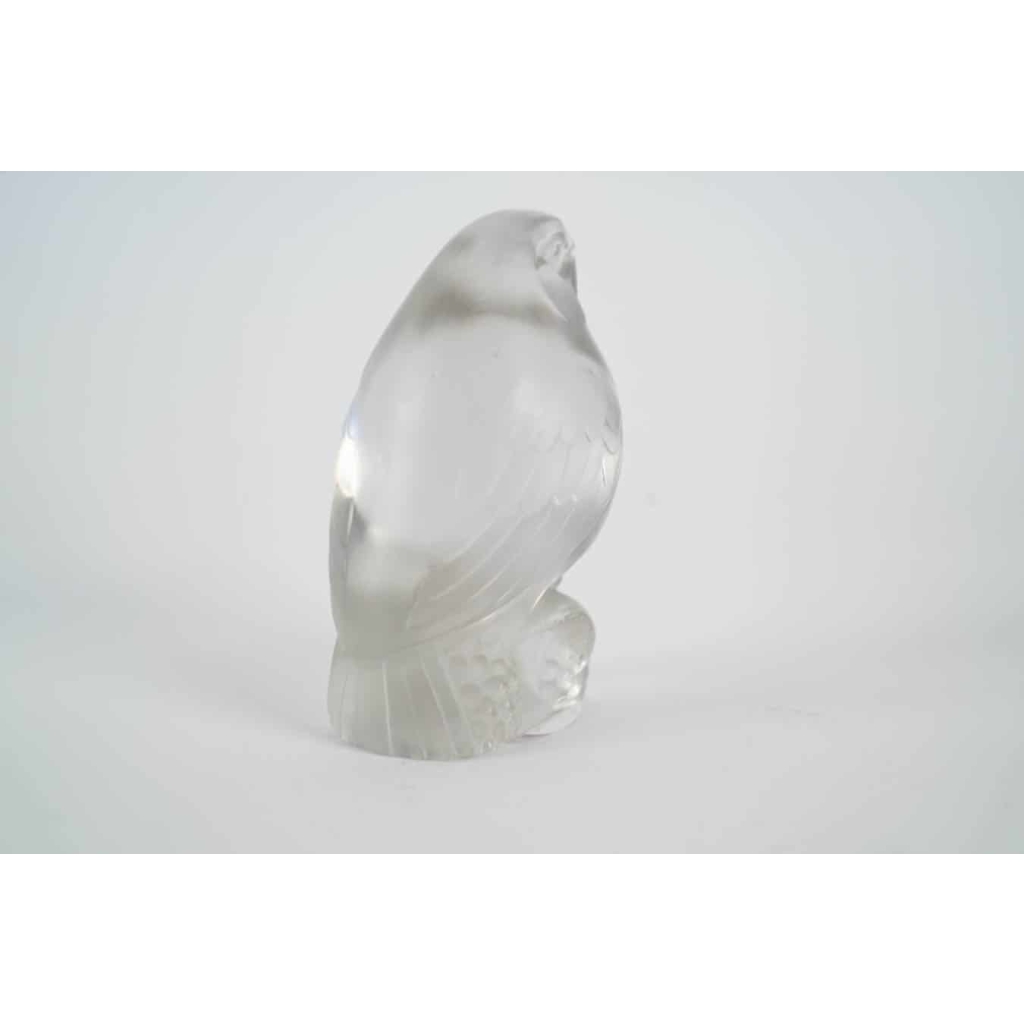 LALIQUE RENÉ (1860-1945) Paire de moineaux décoratifs « Bellecour » | Biron LALIQUE RENÉ (1860-1945) Paire de moineaux décoratifs "Bellecour"