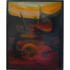 ALDINE Peinture contemporaine XXème siècle Abstraction lyrique Huile sur toile signée | Biron ||