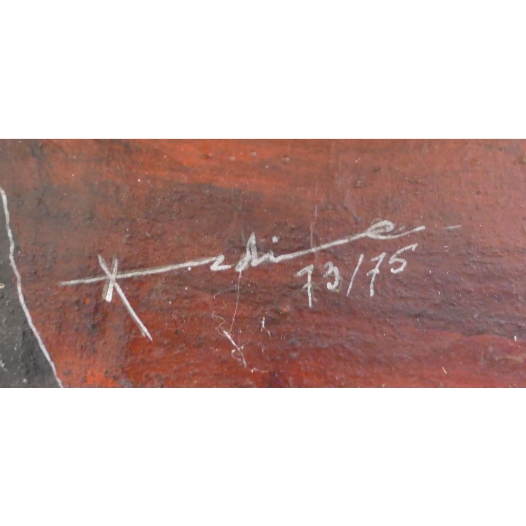 ALDINE Peinture contemporaine XXème siècle Abstraction lyrique Huile sur toile signée | Biron ALDINE Peinture contemporaine XXème siècle Abstraction lyrique Huile sur toile signée
