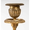 Paire de candélabres marbre blanc et bronze doré XIXème siècle | Biron Paire de candélabres marbre blanc et bronze doré XIXème siècle