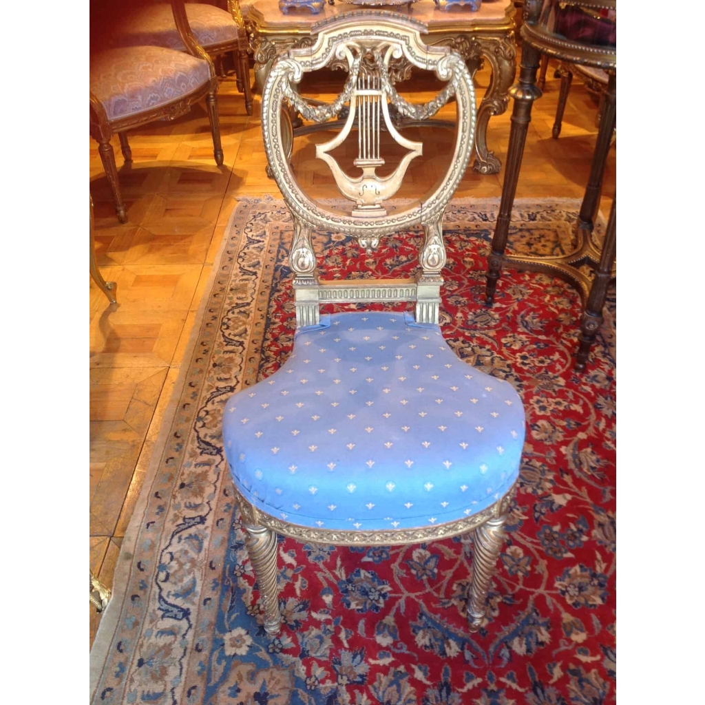 Chaise Lyre Napoleon lll
