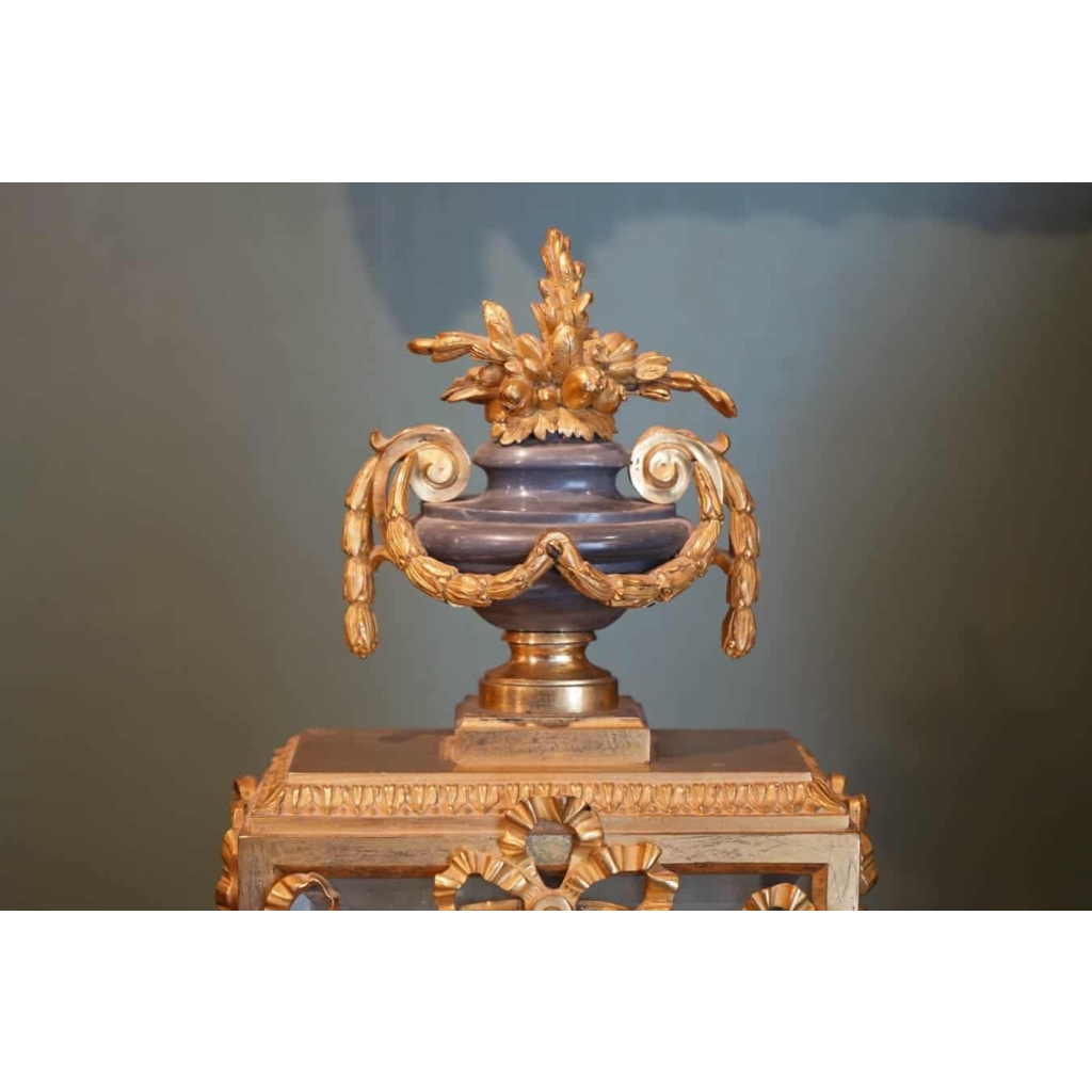 Pendule cage de style Louis XVI, XIX ème siècle | Biron Pendule cage de style Louis XVI, XIX ème siècle