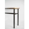 Console, Art Moderne, Acier peint et Marbre | Biron Console, Art Moderne, Acier peint et Marbre
