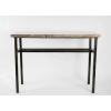 Console, Art Moderne, Acier peint et Marbre | Biron Console, Art Moderne, Acier peint et Marbre