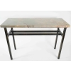 Console, Art Moderne, Acier peint et Marbre | Biron Console, Art Moderne, Acier peint et Marbre