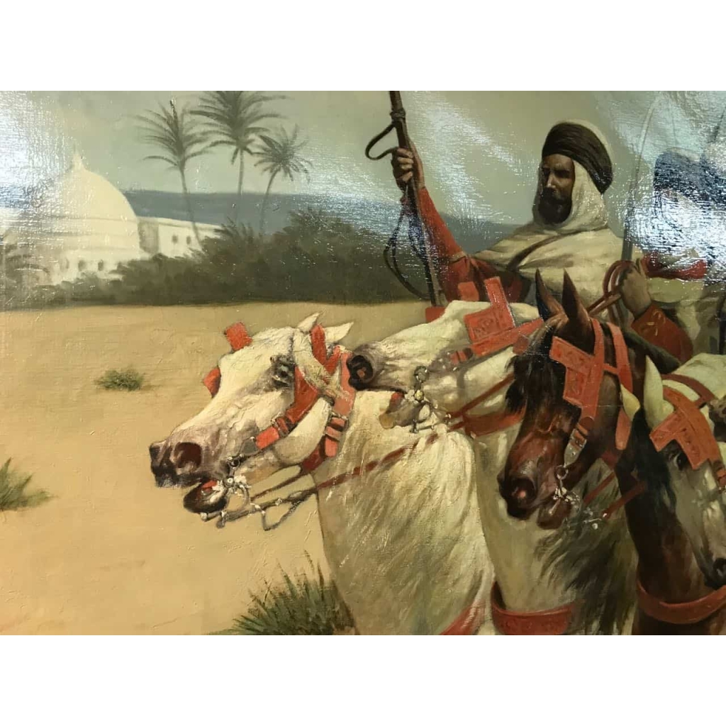 Peinture sur toile "Le panthéon de la guerre", Goumiers (1918). Ref: 3