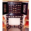 Petit cabinet italien en bois noirci et pierres dures. Ref: 267. | Biron ||||||||||