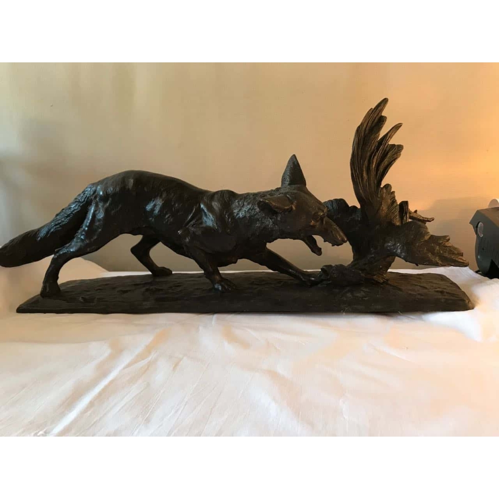 Bronze « Le renard », signé Drouot. Ref:162. | Biron ||||||