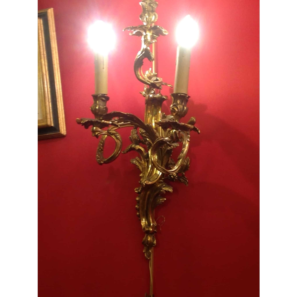 Paire d’Appliques S Louis XV | Biron Paire d'Appliques S Louis XV