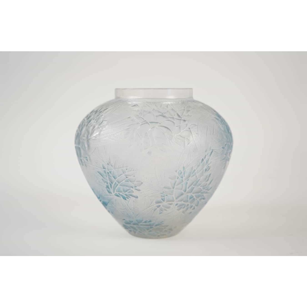 R lalique vase « Esterel « ou « Laurier rose » | Biron R lalique vase "Esterel "ou "Laurier rose"