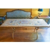 Table de salle à manger en pierre des années 80