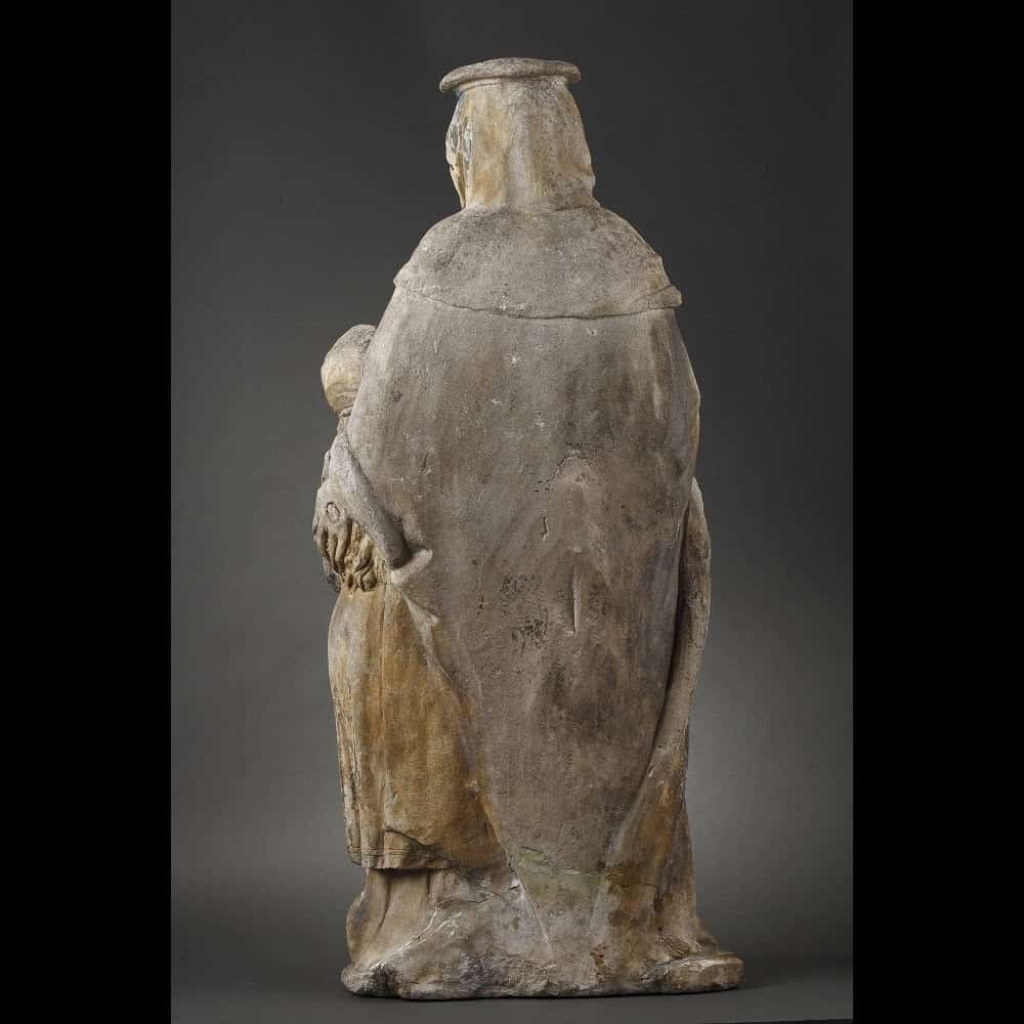 L’Education de la Vierge. Pierre sculptée, Est de la France avant 1550. | Biron L’Education de la Vierge. Pierre sculptée, Est de la France avant 1550.