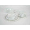 Lalique & Limoges Service de Table « Damassé Platine » | Biron Lalique & Limoges Service de Table "Damassé Platine"