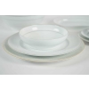Lalique & Limoges Service de Table « Damassé Platine » | Biron Lalique & Limoges Service de Table "Damassé Platine"