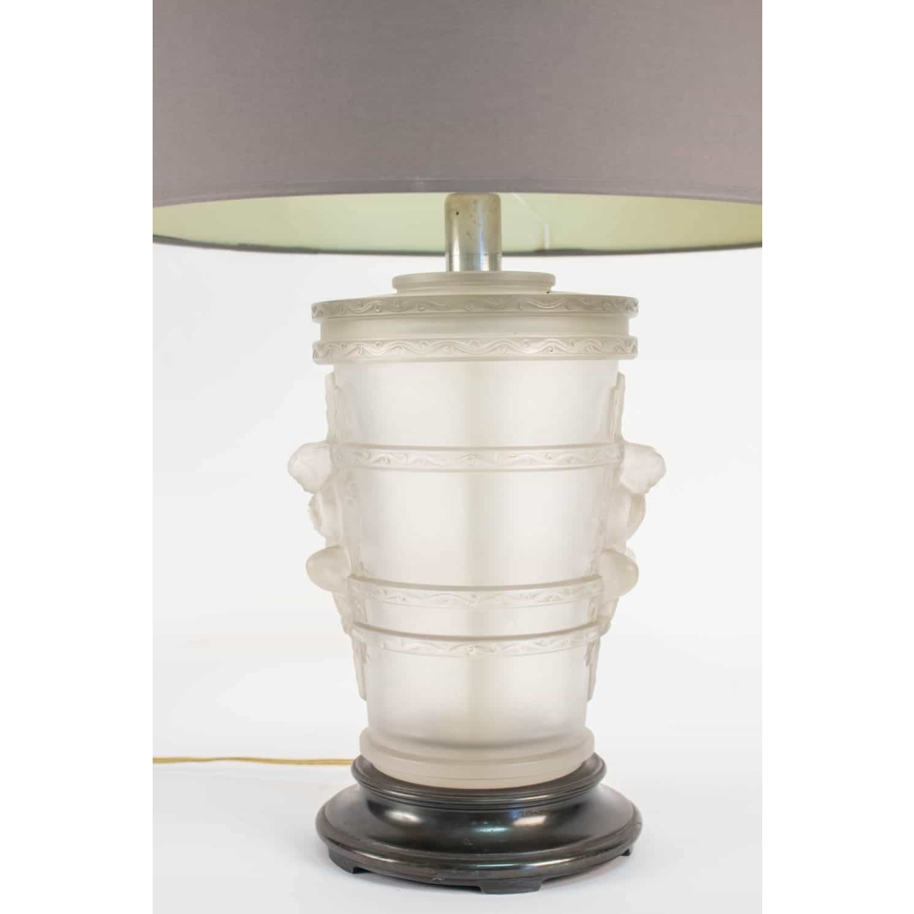Paire de Lampes par Marc Lalique"Putti"