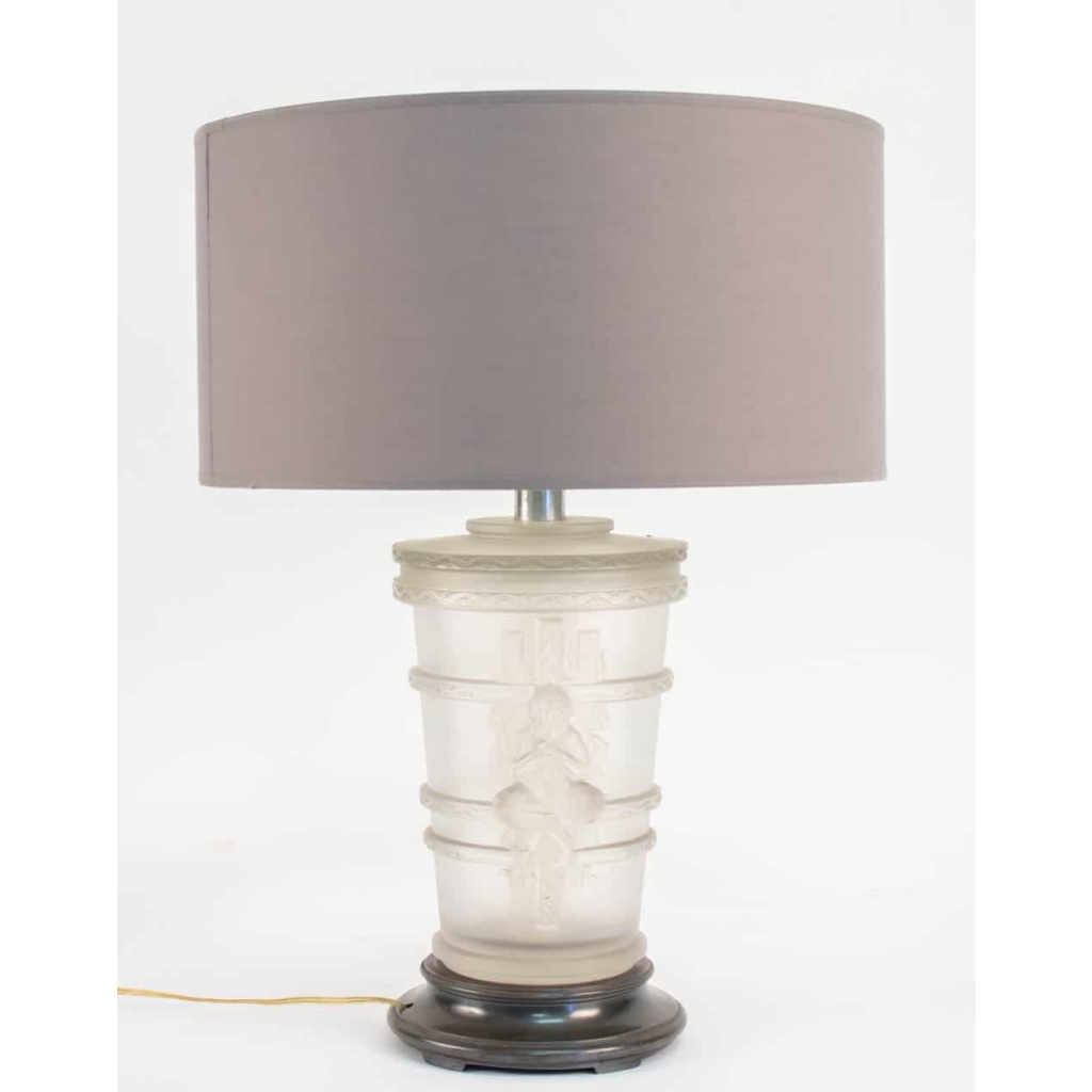 Paire de Lampes par Marc Lalique"Putti"
