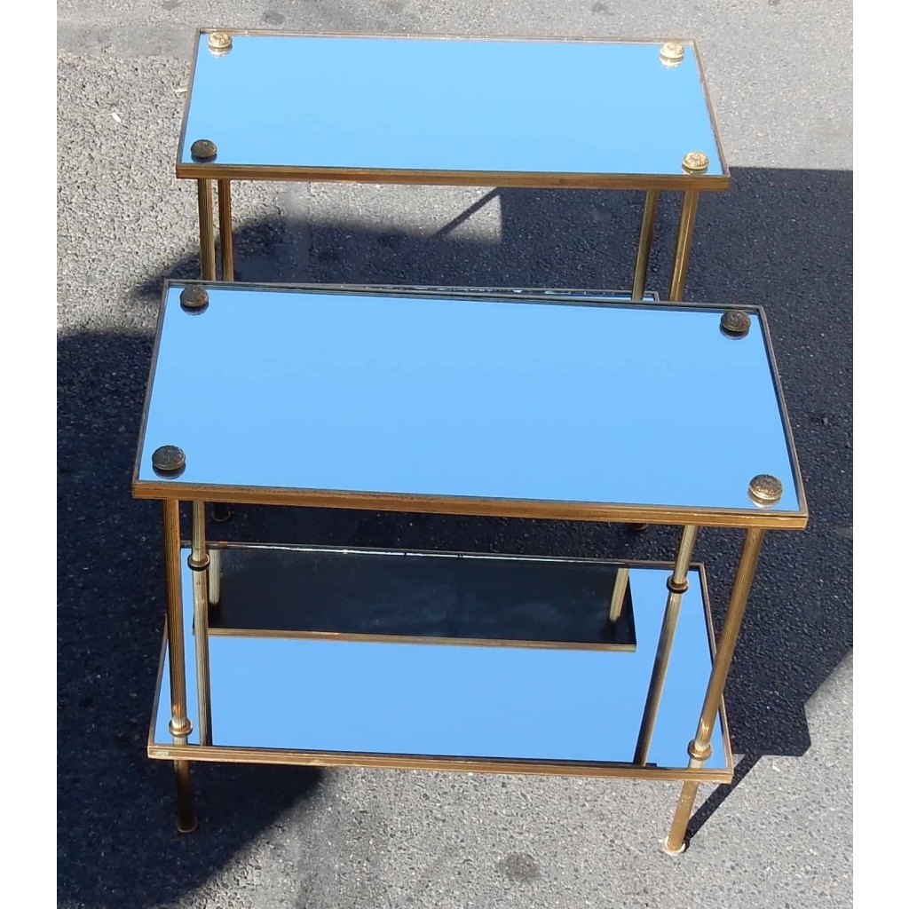 1970′ Paire de Tables Ou Etagéres Maison Bagués, 60 X 30 cm | Biron 1970' Paire de Tables Ou Etagéres Maison Bagués, 60 X 30 cm