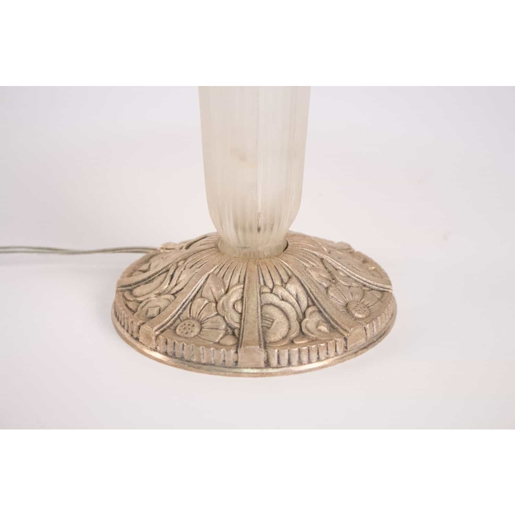 Hettier Vincent Paire de Lampes en verre 1930