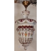 1950/60 Lustre Ou Lanterne Baccarat Overlay | Biron |||||||