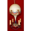 1970′ Lustre Mongolfiére Métal Peint Couleurs France | Biron 1970' Lustre Mongolfiére Métal Peint Couleurs France