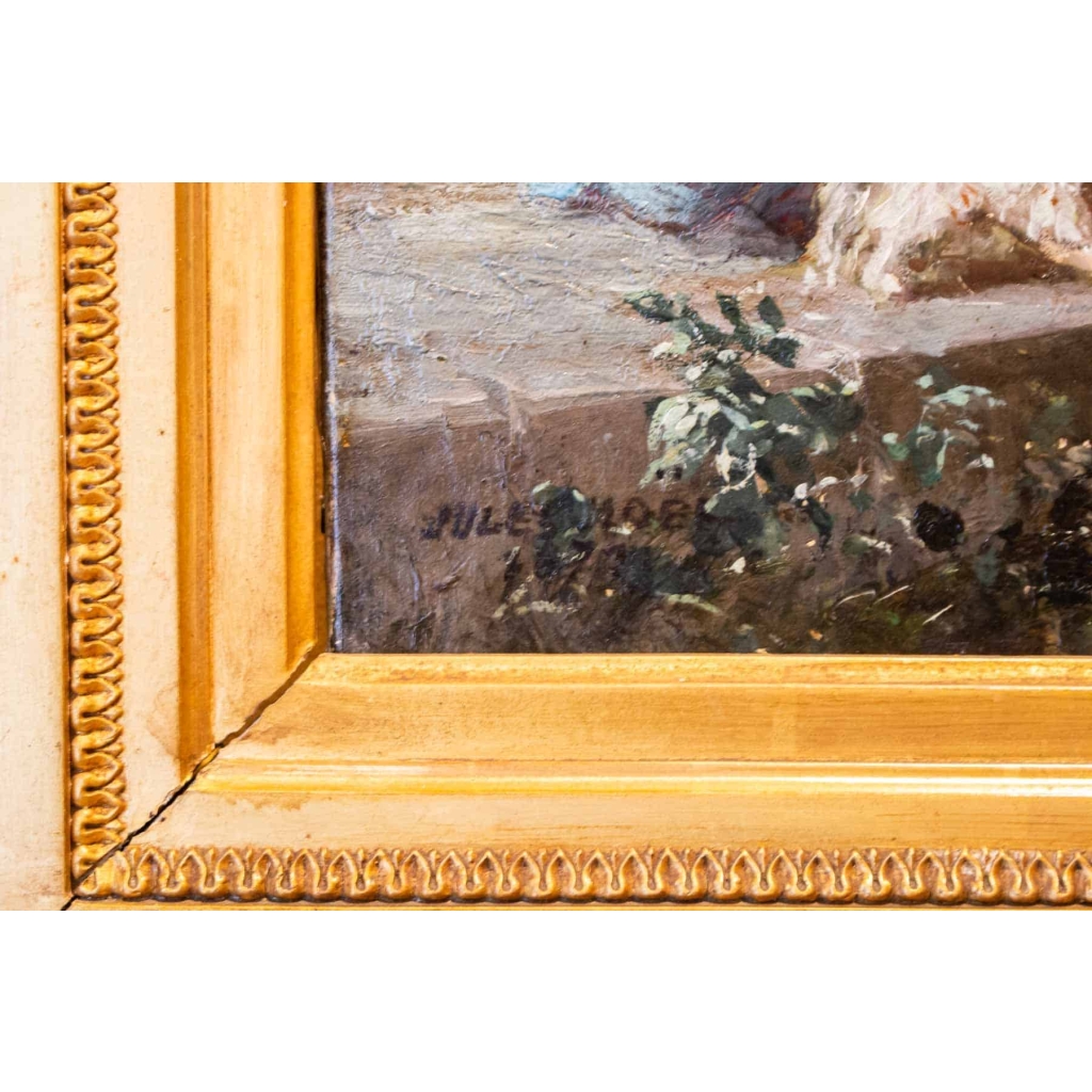 La promenade en barque par Jules Noël ( 1810-1881)
