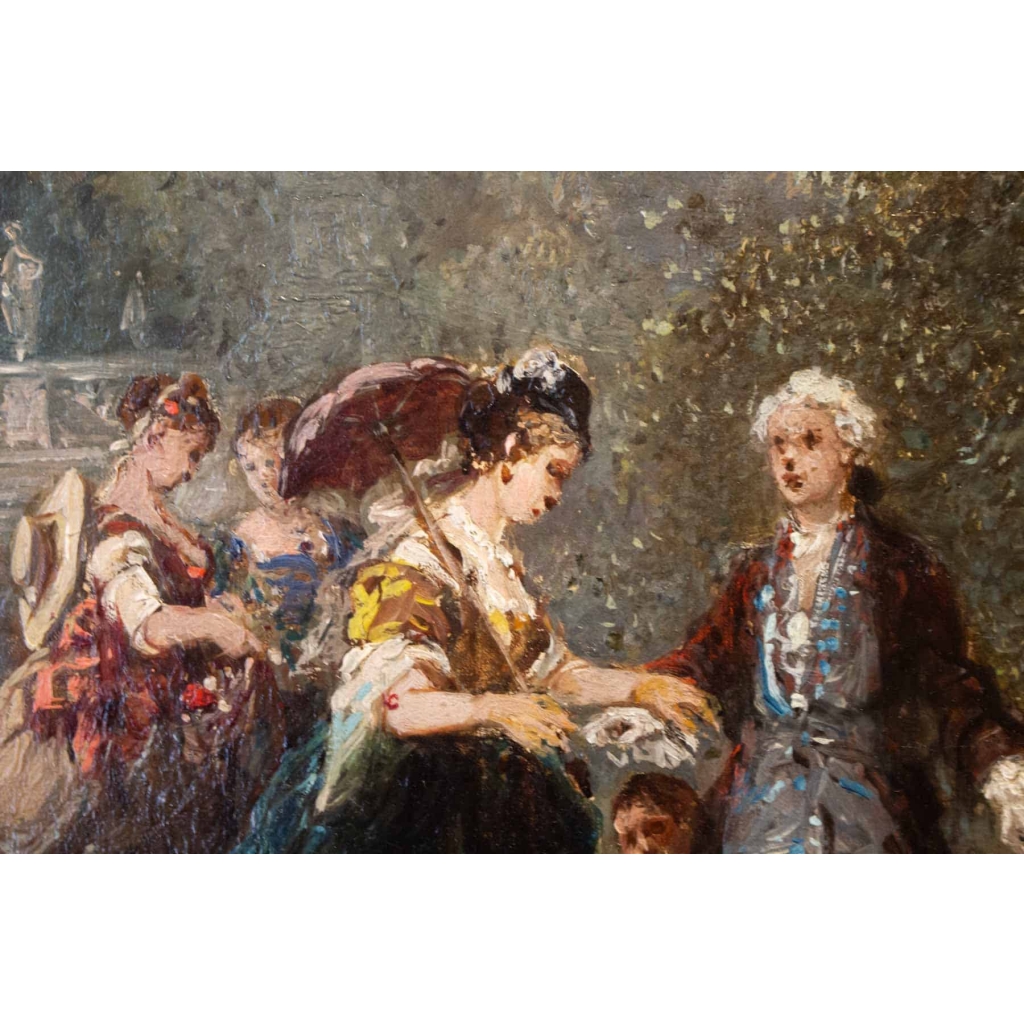 La promenade en barque par Jules Noël ( 1810-1881)