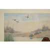 Boris RIABOUCHINSKY, dit RIAB (1898-1975) Gouache "Setter & Canard"