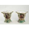 Vases de mariès en Porcelaine de Paris, céramique XIXème. | Biron Vases de mariès en Porcelaine de Paris, céramique XIXème.