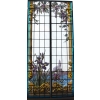 PAIRE DE VITRAUX AUX IRIS | Biron ||||||