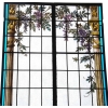 PAIRE DE VITRAUX AUX IRIS | Biron PAIRE DE VITRAUX AUX IRIS