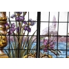 PAIRE DE VITRAUX AUX IRIS | Biron PAIRE DE VITRAUX AUX IRIS