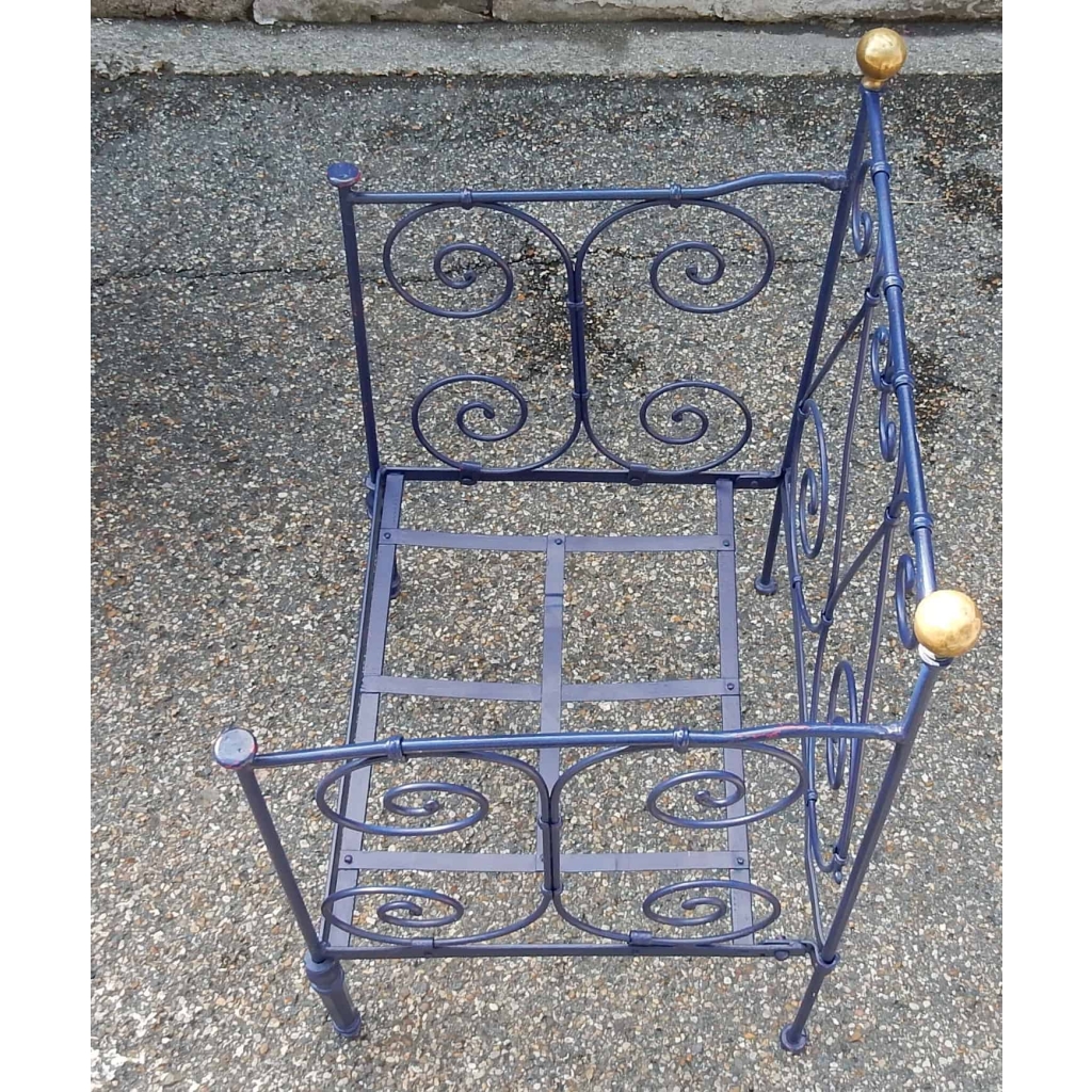 1900' Paire de Fauteuils en Fer Forgé