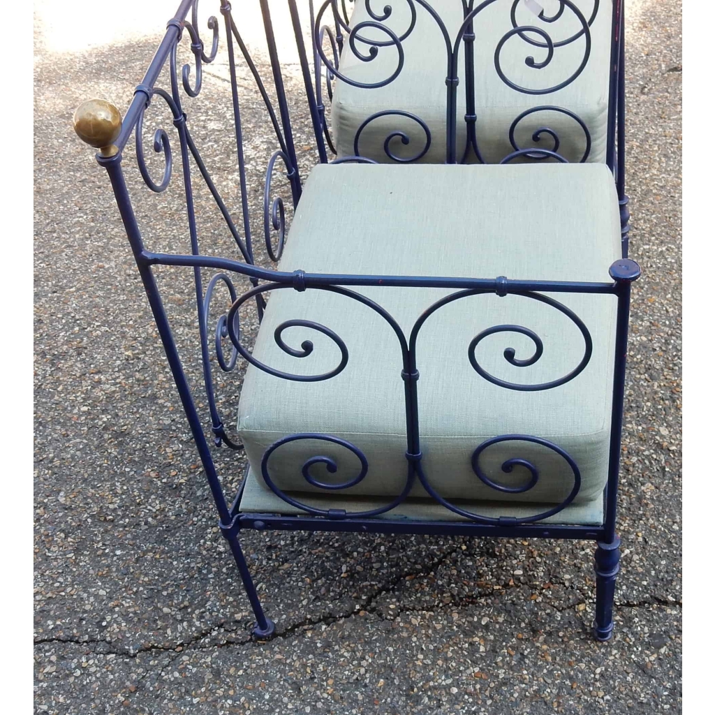 1900' Paire de Fauteuils en Fer Forgé