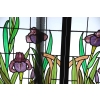 VITRAUX A DECOR D’IRIS ET DE CLEMATITES | Biron VITRAUX A DECOR D'IRIS ET DE CLEMATITES