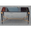 1950′ Table Basse en Fer Peint et Doré a l Or Style G Poillerat | Biron |||||