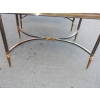 1950/70' Paire de Bouts de Canapés Maison Jansen Avec Marbre Levanto 60 X 40 X H 42 cm
