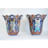 Importante Paire De Vases Du Japon Signés Fuqukawa, Milieu Du XIXème Siècle | Biron Importante Paire De Vases Du Japon Signés Fuqukawa, Milieu Du XIXème Siècle