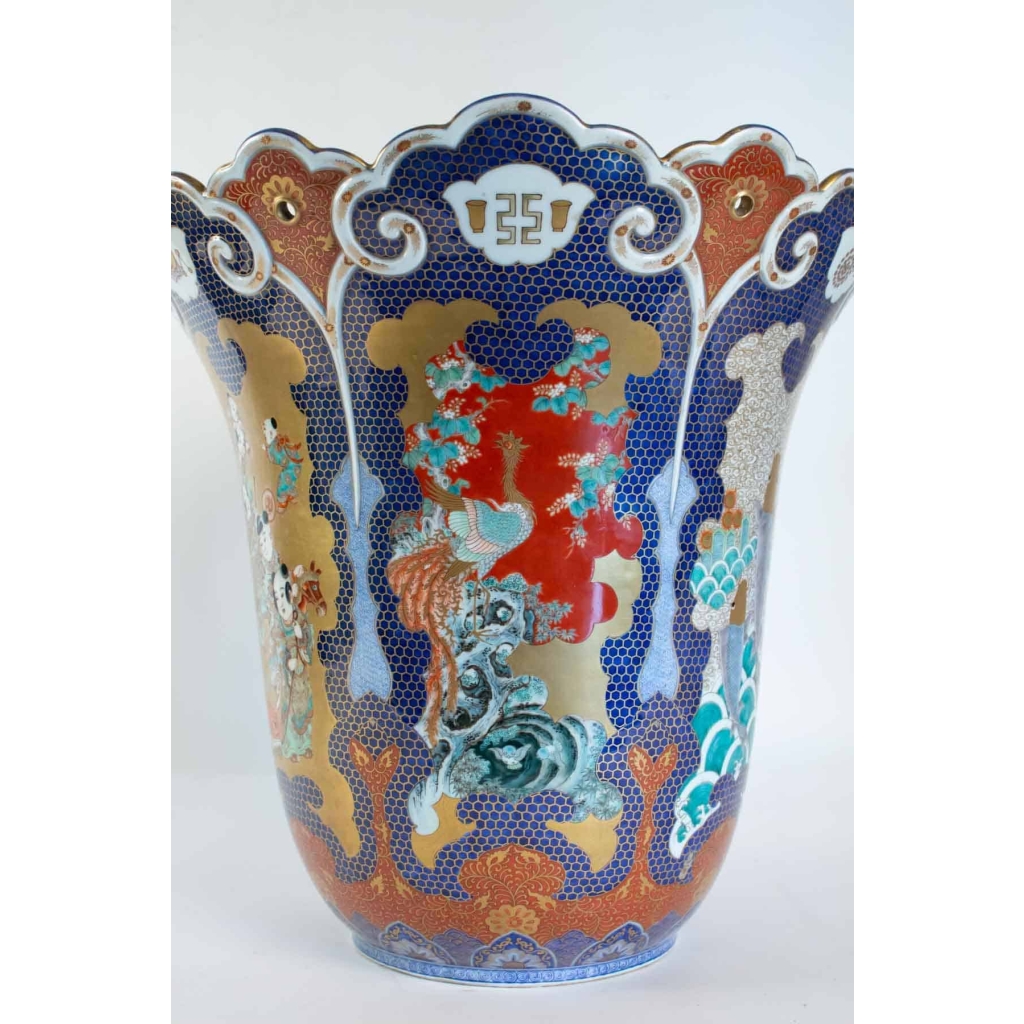 Importante Paire De Vases Du Japon Signés Fuqukawa, Milieu Du XIXème Siècle | Biron Importante Paire De Vases Du Japon Signés Fuqukawa, Milieu Du XIXème Siècle