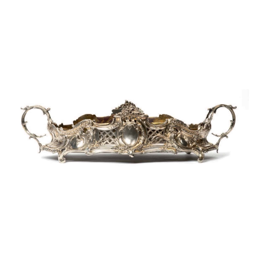 Jardinière Argent Massif France circa 1880 | Biron |||