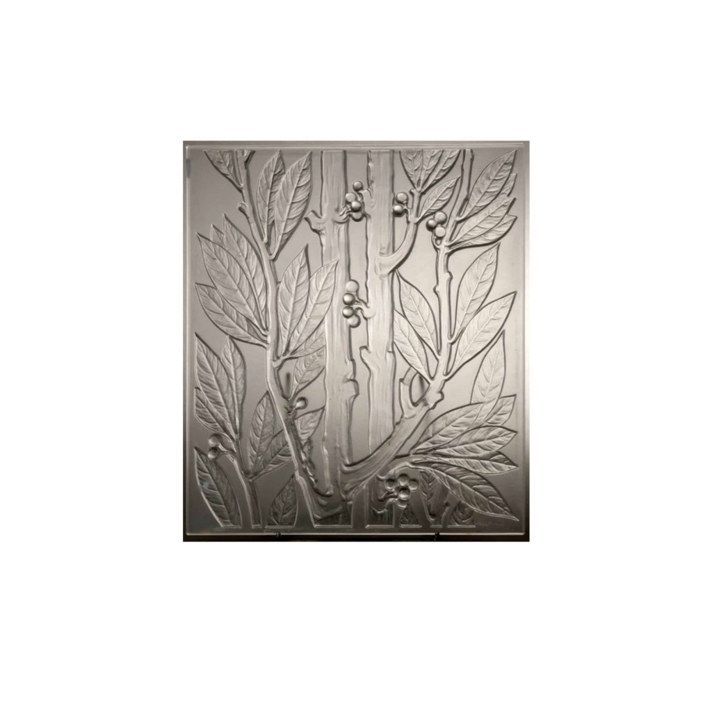 LALIQUE France. Trois panneaux « LAURIERS » | Biron |||||||||