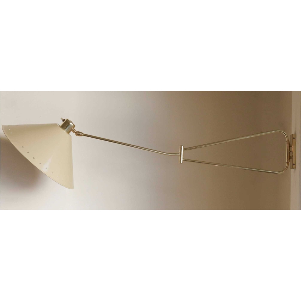 Applique murale articulée des années 1950 de Lunel. 5
