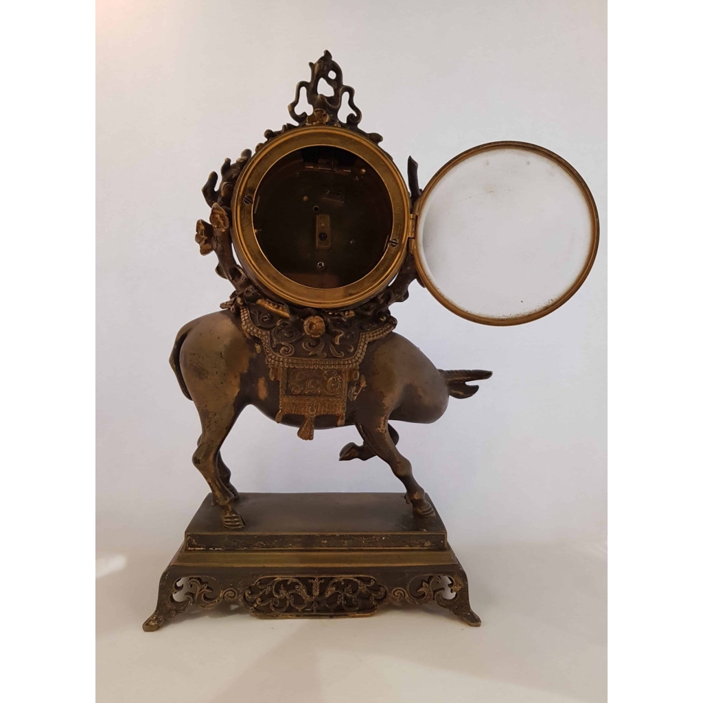 Petite pendule en bronze Napoléon III | Biron Petite pendule en bronze Napoléon III