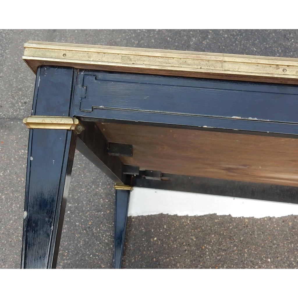 1950/70 Table Basse Bois Laqué Noir Maison Jansen 120 x 80 | Biron 1950/70 Table Basse Bois Laqué Noir Maison Jansen 120 x 80